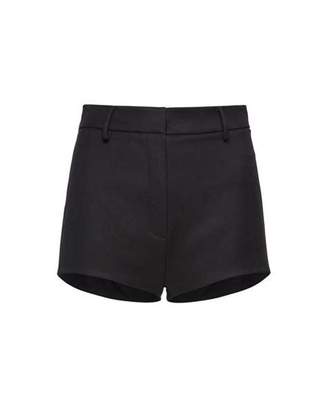 Magda Butrym Wool Mini Shorts In Black Lyst