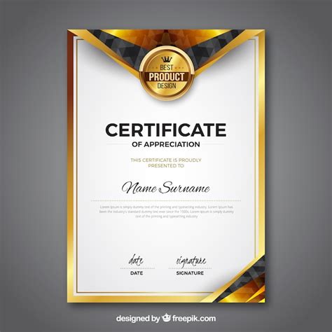 Award Certificate Vectors Photos And Psd Files Free Download