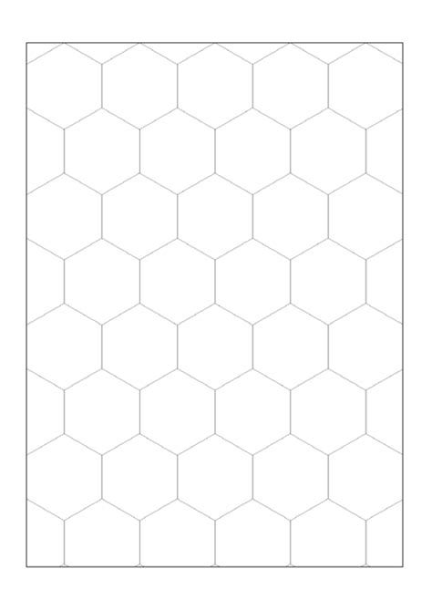 Black And White Hexagon Graph Paper Template Printable Pdf Download
