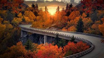 Ridge Carolina North Fall Parkway Autumn Wallpapers