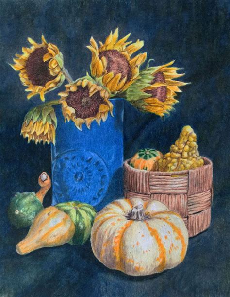 Colored Pencil Still Life Excerpts Drawings Daisy Painting Still