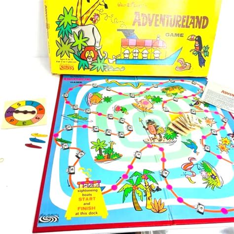Vintage Walt Disney Parker Brothers 1950s Adventureland Board Game