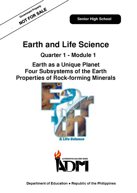 Solution Earth And Life Science Module 1 With Answer Key Studypool