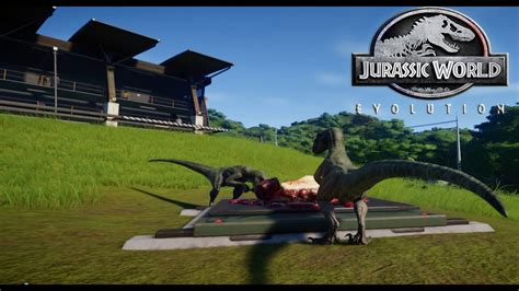 Jurassic World Evolution Our First Pack Of Raptors Part 10 Youtube