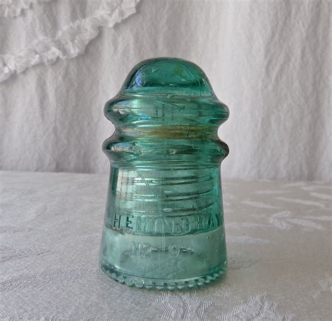 Glass Insulator Hemingray No 9 Patent May 2 1893 Etsy Glass Insulators Antique Glass Antiques