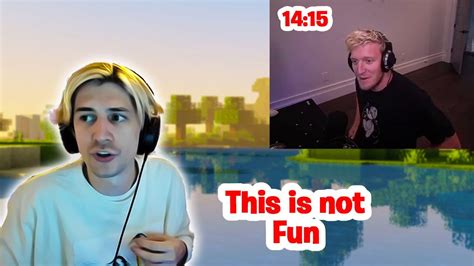 XQc Reacts To Tfue New Minecraft Record YouTube