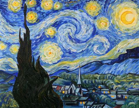 The Starry Night Vincent Van Gogh Oil Painting Copy With Images My XXX Hot Girl