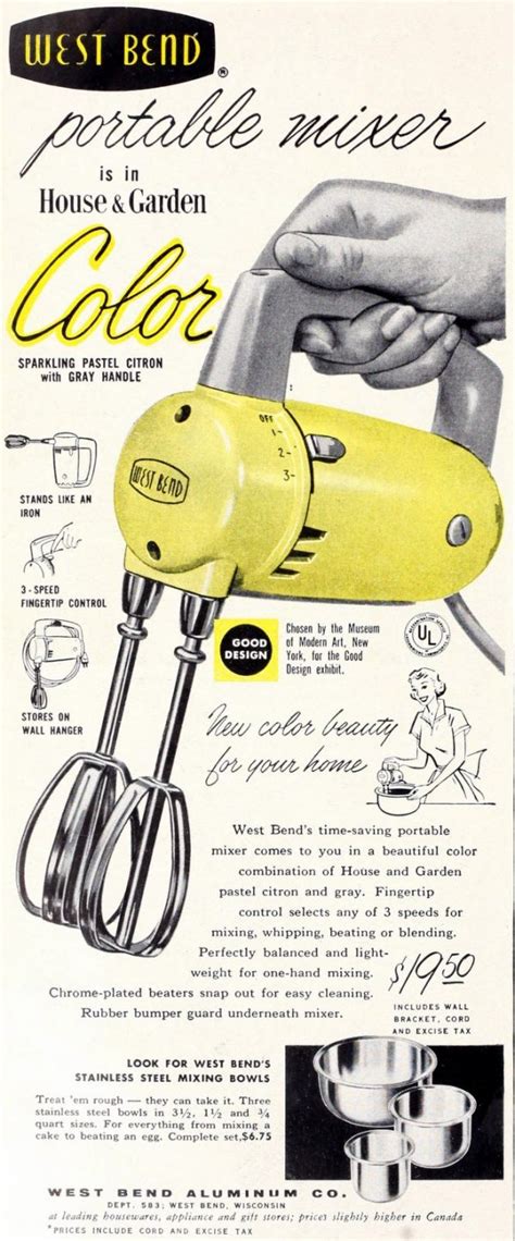 See 10 Vintage Portable Electric Hand Mixers And Beaters From The 50s