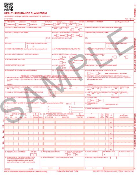 Claims | business owners' policy. Form 1500 Download Printable PDF or Fill Online Health ...