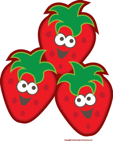 Strawberry Fruit Smiley Clip Art Happy Strawberry Cliparts Png