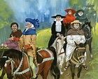 The Canterbury Pilgrims stock image | Look and Learn