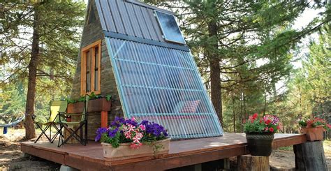 Couple Builds Tiny A Frame Cabin In Three Weeks For Only 700