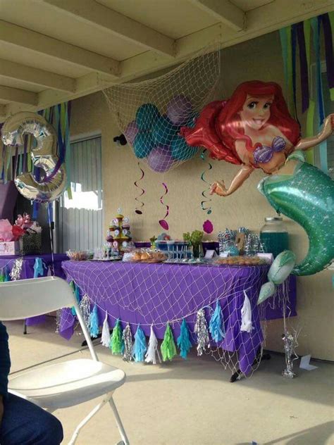 Ariel Birthday Party Ariel Party Mermaid Theme Birthday Little Mermaid Birthday 6th Birthday