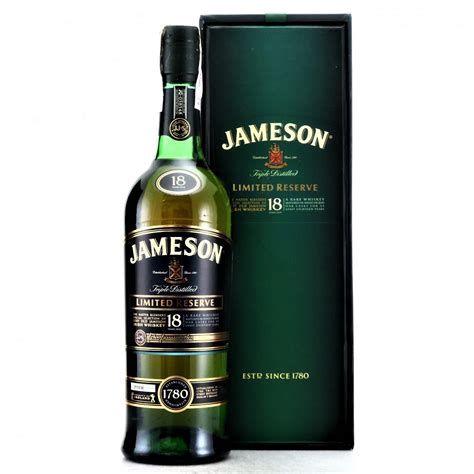 Jameson 18 Year Old Limited Reserve Irish Whiskey Irish Spirit