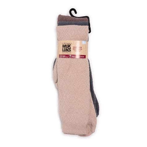 Muk Luks Womens 3 Pair Pack Knee High Socks