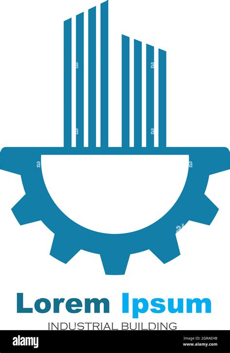 Industrial Building Gear Logo Icon Vector Stock Vector Image And Art Alamy