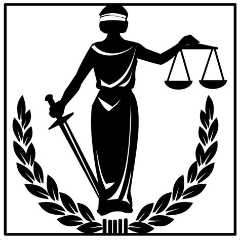 4x4 Inch Blind Justice Sticker Decal Lady Balance Scale