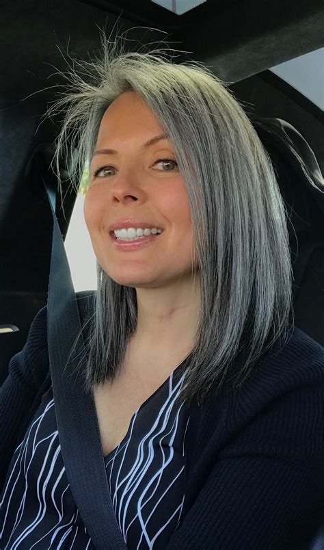 March 24 2019 Shoulder Length Grey Hair Styles For Women Gray Hair
