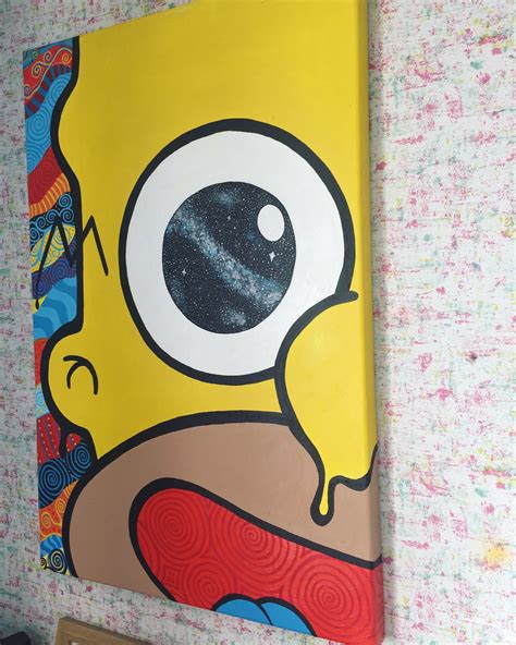 Pin By Kristen Volpe On Art Simpsons Art Small Canvas Art Mini