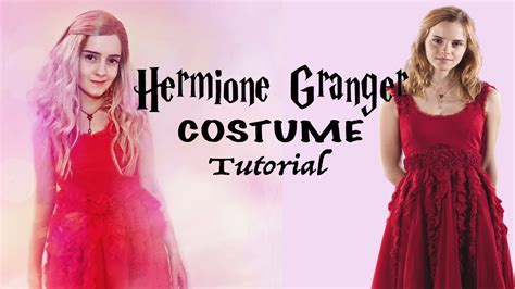 Hermione Granger Costume Tutorial Red Dress Tinkerbri Youtube