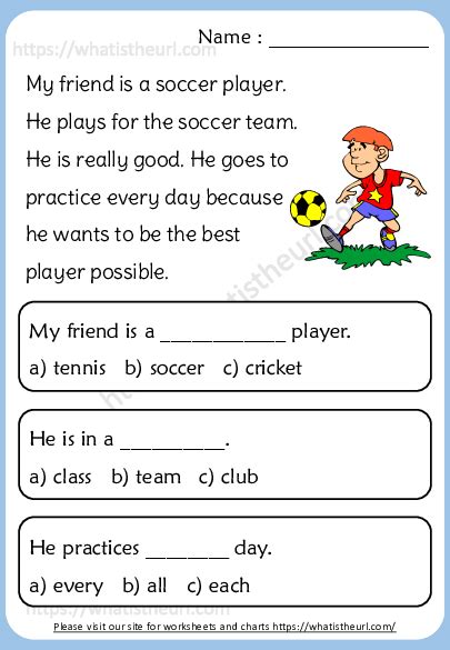 Soccer Worksheets For Kids Worksheets For Kindergarten
