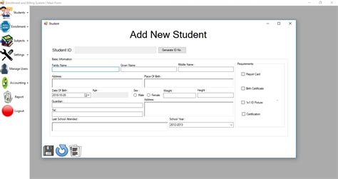 Enrollment And Billing System In VB NET And MySQL Database Free Source