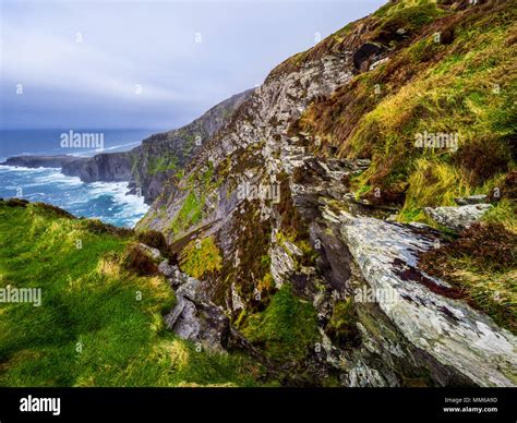 The Amazing Fogher Cliffs At The Irish West Coast Stock Photo Alamy