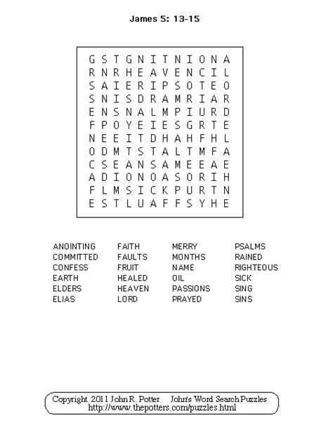 Johns Word Search Puzzles Kids James 513 18