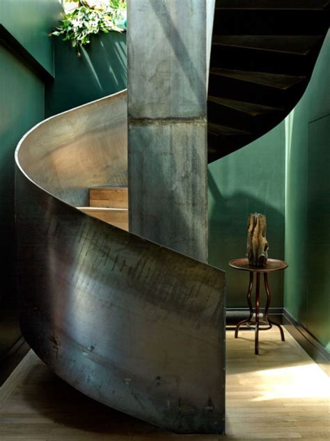 There are various applications for industrial spiral staircases including mines, silos, oil platforms, and more! Beautiful Interiors With Steel Spiral Staircase Focal Points