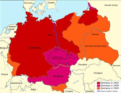 Alemania Nazi O Tercer Reich 1933 1943 Tamaño Completo Ex
