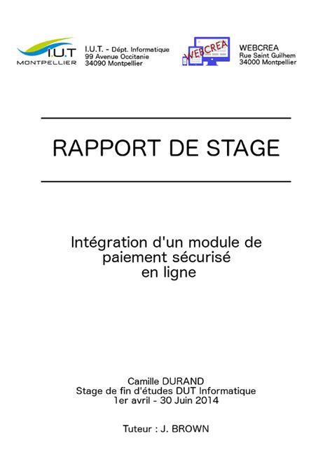 Cahier De Stage 3eme