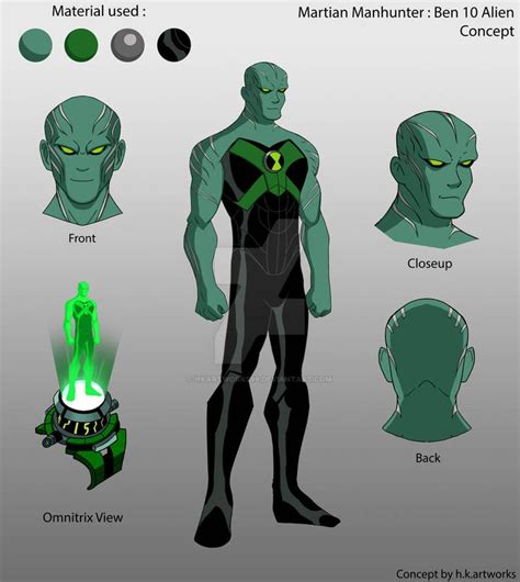 Martian Manhunter X Ben 10 Concept By Hkartworks99 On Deviantart In