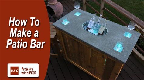 Learn how to create a top navigation bar with css. How to Make a Patio Bar - DIY Concrete Counter Bar with ...