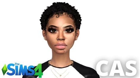 Curly Headed Baddie Sims 4 Cas Cc Folder And Sim Download ♡ Youtube