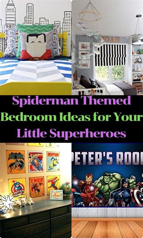 Does your child love spiderman? Decor: Spiderman Themed Bedroom Ideas for Your Little ...