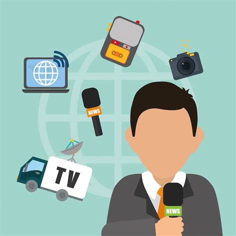 Premium Vector News Media And Broadcasting