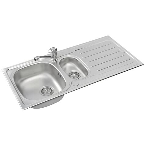 Pyramis Vera Bowl 12 Kitchen Sink 1000mm X 500mm Stainless Steel