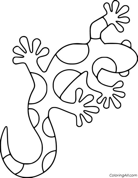 Gecko Coloring Pages Coloringall