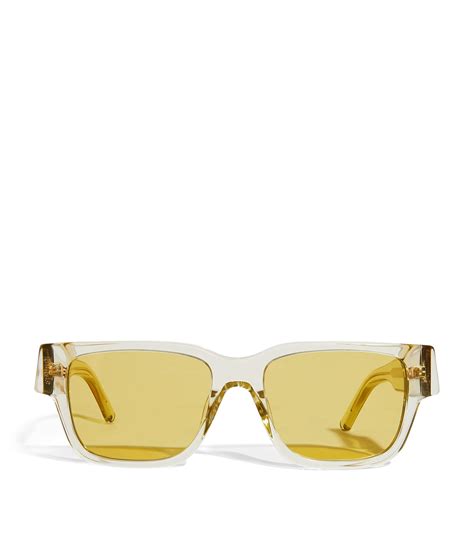 Palm Angels Yellow Tinted Newport Sunglasses Harrods Il