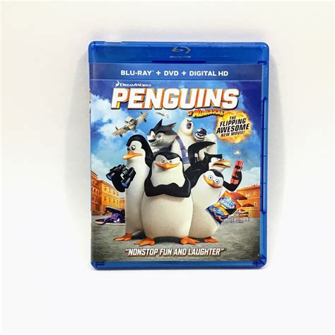 Dreamworks The Penguins Of Madagascar Blu Ray Dvd Movie Etsy