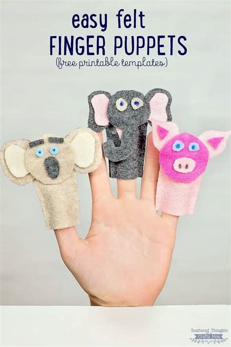 30 Marvelous Diy Finger Puppets To Make