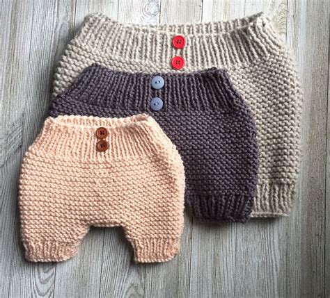 Beginner Easy Knit Baby Pants Pattern Garter Stitch Kids Etsy