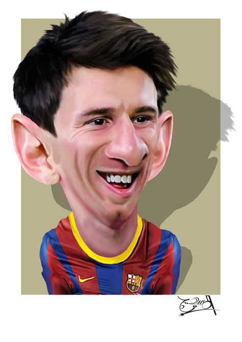ميسي Messi Cartoon كاريكاتير Caricature Lionel Messi Lionel