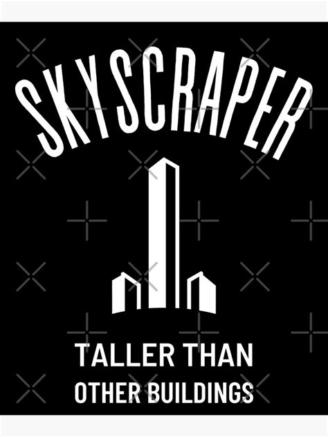 Skyscraper Taller Than Other Buildings Art Print By Graphicteessuck