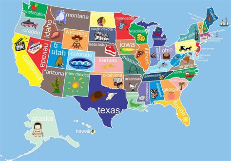 United States America Map USA Now