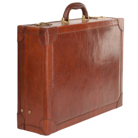 Italian Leather Briefcase Brown 64024 01 14 Nh