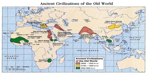 World Map Of Ancient Civilizations