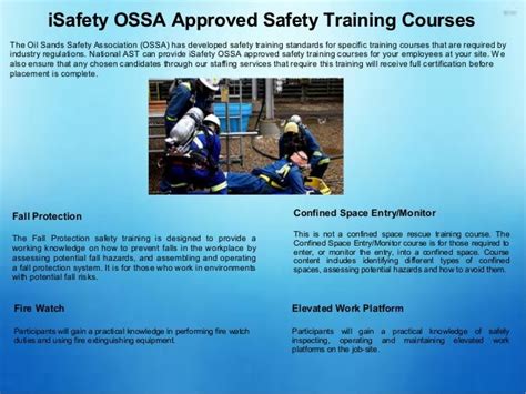 Isafety Ossa Approved Safety Training Courses