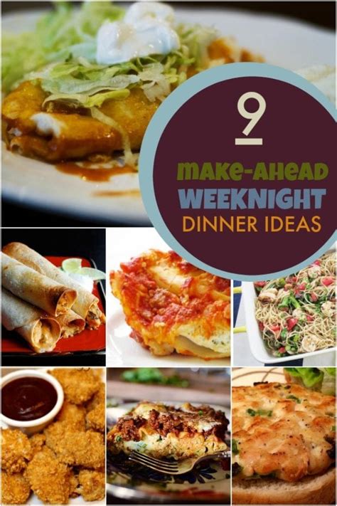 Getting dinner (or lunch, for that matter) on the table with an active and hungry toddler underfoot often feels impossible. 9 Make-Ahead Weeknight Dinner Ideas | Spaceships and Laser ...