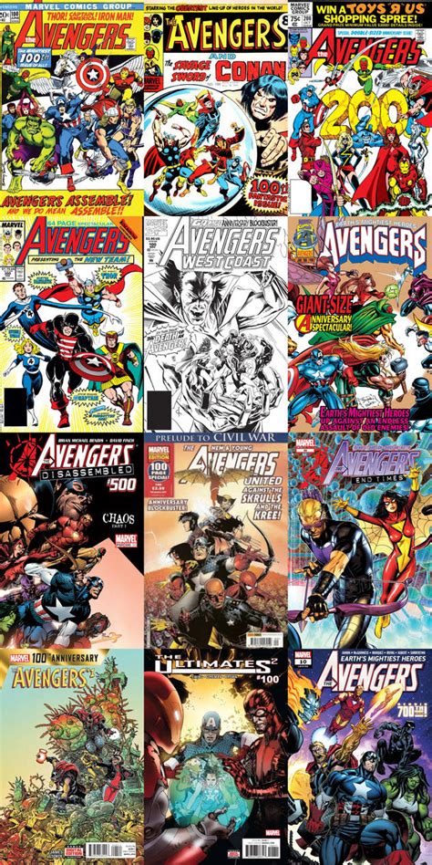 Avengers 100th Issues By Adrenalinerush1996 On Deviantart